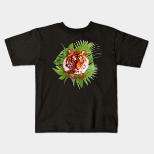 Courage Of A Tiger Kids T-Shirt